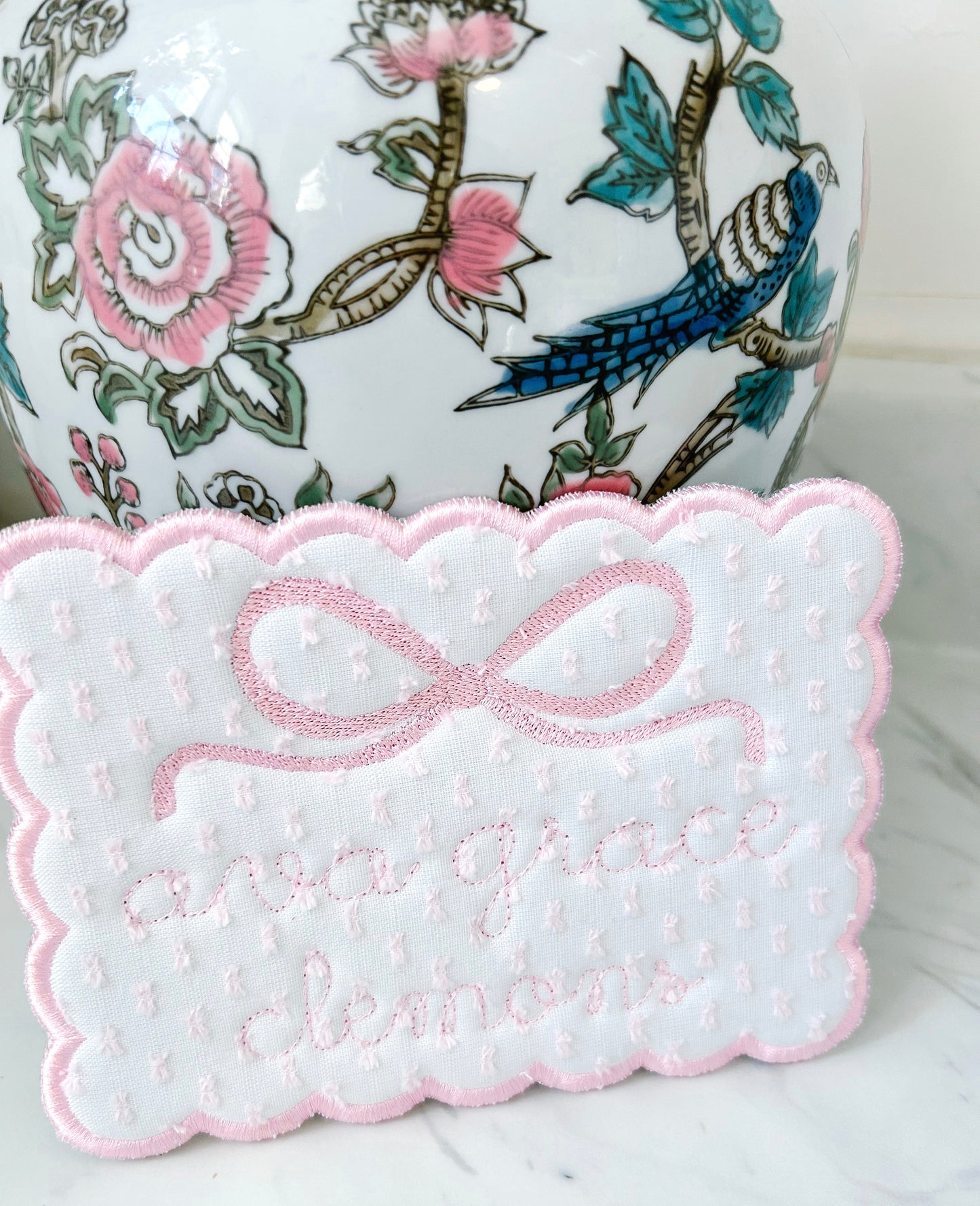 Custom Embroidered Name Sign