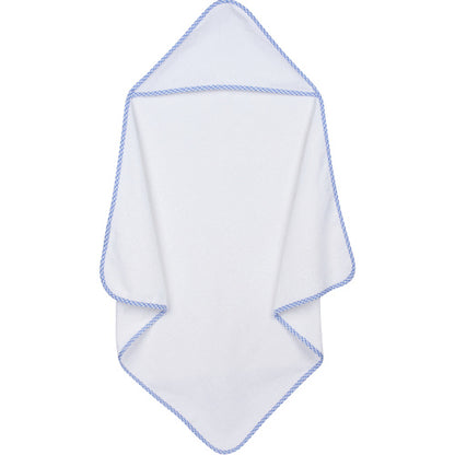 Hooded Towel w/ Gingham Trim