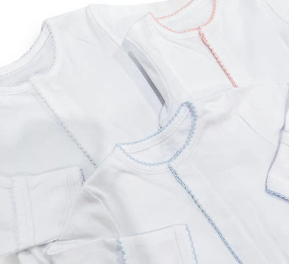 Picot Trim Cotton Footie