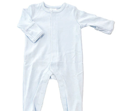 Picot Trim Cotton Footie