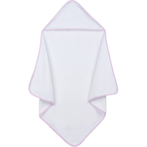 Hooded Towel w/ Gingham Trim
