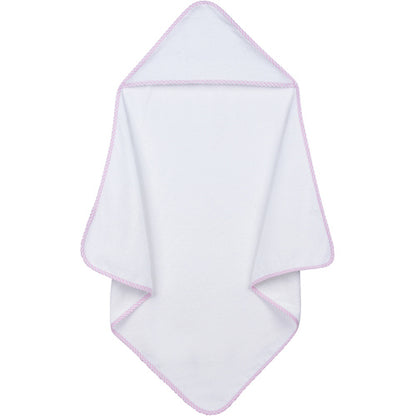 Hooded Towel w/ Gingham Trim