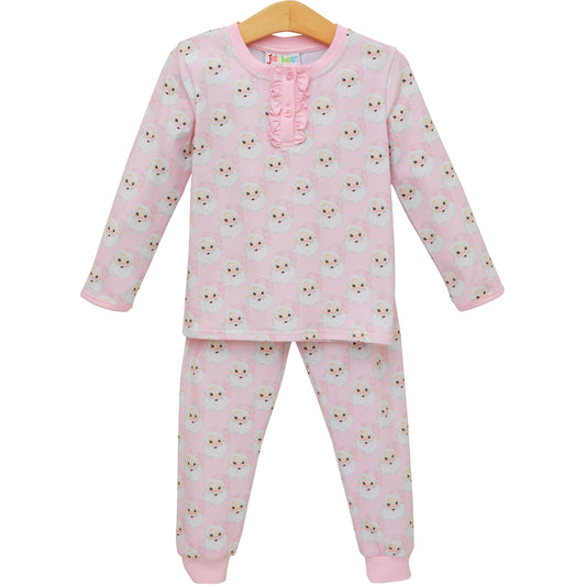 Jolly Santa Ruffle Pajamas